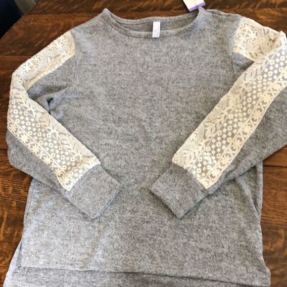 NEW Flora Nikrooz Soft Gray With Lace Jogger Set Sz XS Cozycore, Lounge - Picture 2 of 16